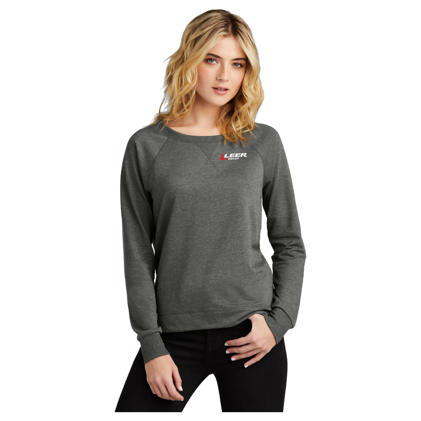 District® Women’s Featherweight French Terry™ Long Sleeve Crewneck - DT672