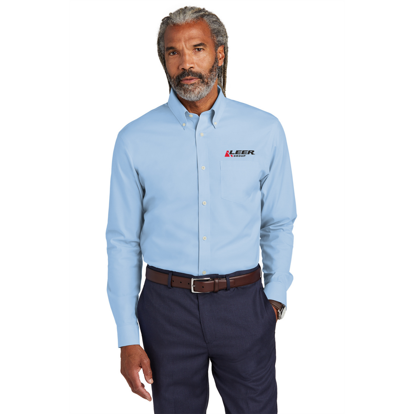Brooks Brothers® Wrinkle-Free Stretch Pinpoint Shirt - BB18000-Leer Group