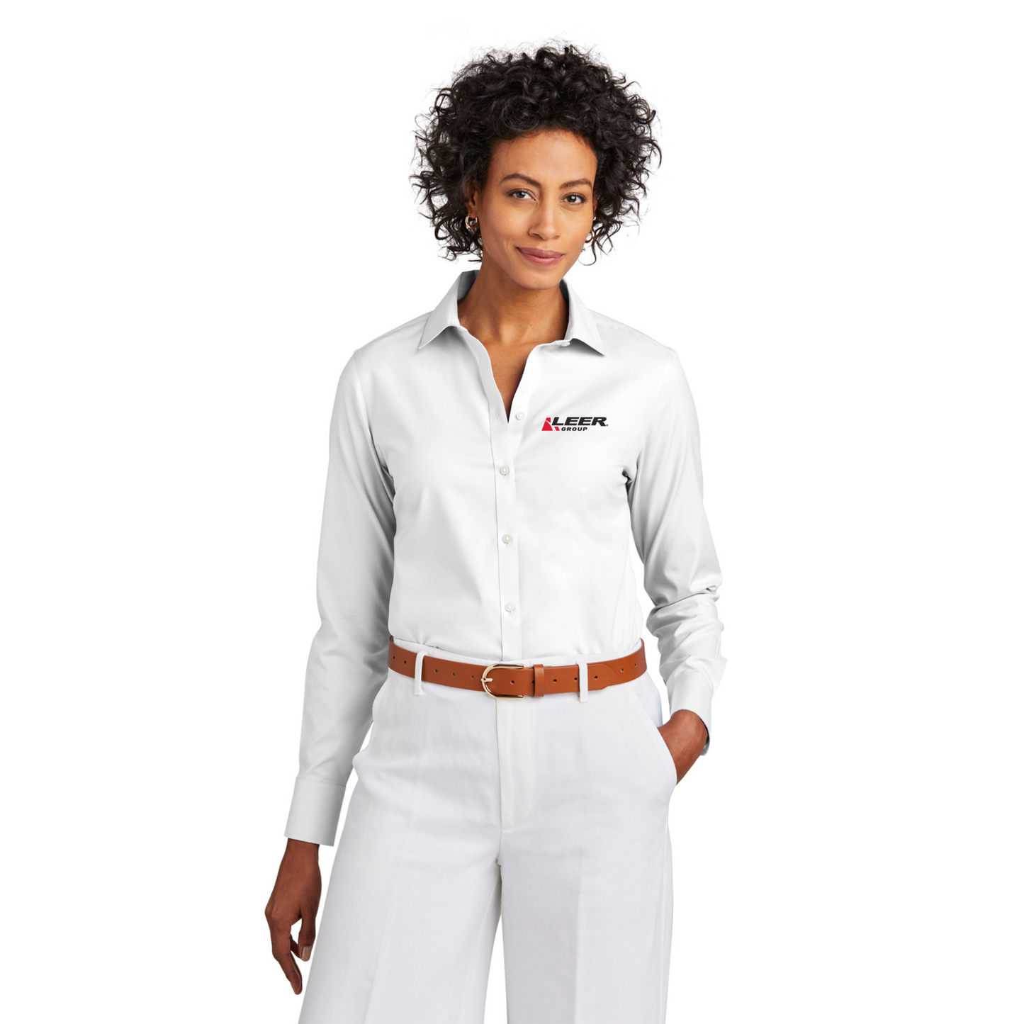 Brooks Brothers® Women’s Wrinkle-Free Stretch Pinpoint Shirt - BB18001-Leer Group
