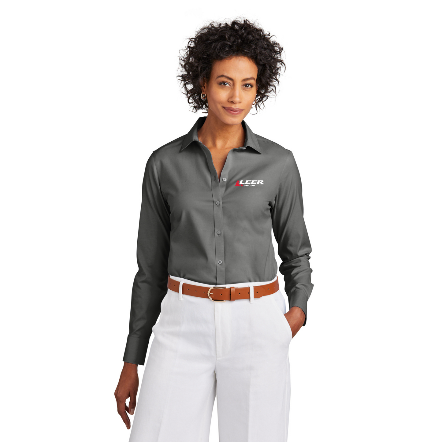 Brooks Brothers® Women’s Wrinkle-Free Stretch Pinpoint Shirt - BB18001-Leer Group