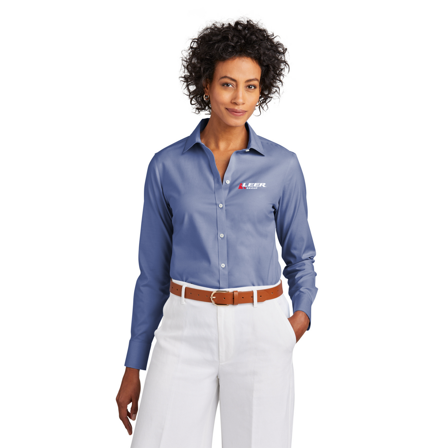 Brooks Brothers® Women’s Wrinkle-Free Stretch Pinpoint Shirt - BB18001-Leer Group